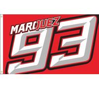 Eksent Bandiera MotoGP 93 - Bandiera 3x5 Piedi - Marquez (Stampa Doppia, Poliestere Brillante e Vibrante 150D, Occhiello in Ottone)