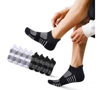 EKSHER 8 Paia Calze Sportive Donna e Uomo in Cotone per Running e Trekking - Calzini Corti