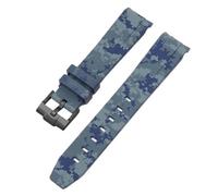 EKSIL Cinturino mimetico per Omega per Swatch MoonSwatch curvo End Silicone Rubber Bracelet Men Women Sport Watch Band Accessorie 20mm, 20mm, Agata
