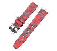 EKSIL Cinturino mimetico per Omega per Swatch MoonSwatch curvo End Silicone Rubber Bracelet Men Women Sport Watch Band Accessorie 20mm, 20mm, Agata