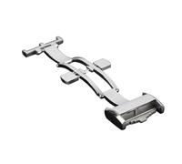 EKSIL Longines - Cinturino originale per orologio Longines, in acciaio inox, con doppia pressione e farfalla, 18mm, agata