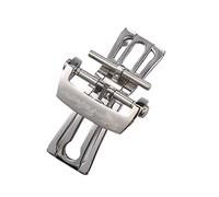 EKSIL Per Blancpain Fifty Fathoms 50 Finding Nylon Leather Orologio con Tourbillon Flyback Cronografo Solido Fibbia Pieghevole, Argento, 20mm