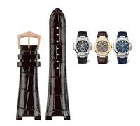 EKSIL per Patek Philippe Cinturino in Pelle Vera 5711 5712g Nautilus Cinturino per Orologio Interfaccia Speciale 25mm*13mm Cinturini da Uomo, 25mm, Agata