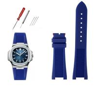 EKSIL Qualità FluoroSilicone Cinturino Per Patek Philippe Sport Elegante Nautilus Serie 5711/5712/5980 Impermeabile Cinturino Della Vigilanza Maschio, 25mm-13mm, agata