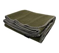 EKTOS Coperta in 100% lana vergine, 228,6 x 274,3 cm, biancheria da letto Best Camp Bedding, extra large, lavabile (verde oliva, king size)