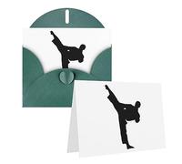 EKYOSHCZ taekwondo arti marziali biglietti di auguri con buste vuoto biglietto di compleanno festa della mamma biglietto di Natale Halloween matrimonio biglietti di auguri per tutte le occasioni