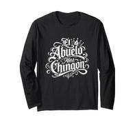 El Abuelo mas Chingon Latino Messicano Americano Grafica Maglia a Manica