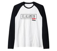 El Alamein Città Egitto Paese Viaggio Famiglia Viaggi Uomo Donna Maglia con Maniche Raglan