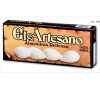 El Artesano - Mandorle ripiene 100 g, deliziosa crema al cioccolato o al torrone, perfetta combinazione di croccantezza e cremosità, snack artigianale ideale da condividere