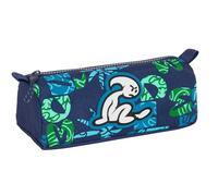 EL BAMBINO GLASSY - Astuccio con cerniera e scomparto, astuccio per bambini, ideale per bambini in età scolastica, comodo e versatile, qualità e resistenza, 21 x 7 x 8 cm, colore blu marino, Blu navy,