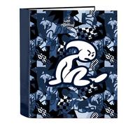 EL BAMBINO NAVY - Cartella a 4 anelli, ideale per bambini di diverse età, comoda e versatile, qualità e resistenza, 27 x 6 x 33 cm