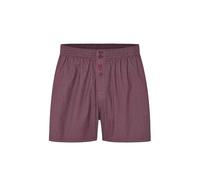 El Búho Nocturno Boxer Uomo Cotone 100% o bambù - Mutande Tipo Americano Premium Classiche Cerniera Apertura Davanti Bottoni Taglie Forti - Intimo Maschile 1 unità, 100% Cotone, Rosso 6311, 3XL