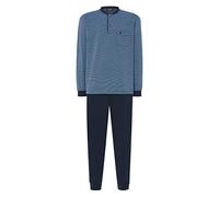 El Búho Nocturno Pigiama Uomo Invernale Cotone Premium Maglia Pigiama Intero Uomo, 100% Cotone, Blu 55026, XL