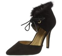 El Caballo Doña Blanca, Scarpe con Chiusura a T Donna, Negro, 38 EU