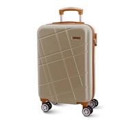 El Caballo - Valigia per cabina rigida 55 x 40 x 20 | bagaglio a mano leggero a 4 ruote 360 º | compatibile con Ryanair, EasyJet e Plus | ideale per week-end, affari o voli brevi, champagne, S