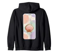 El Camino Chiama Pastel Pilgrim Shell Minimal Travel Felpa con Cappuccio
