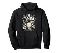 El Camino Mi Sta chiamando e Devo Andare Vintage Shell Quote Felpa con Cappuccio
