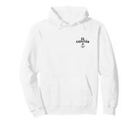 El Capitan Ancora (Nero Antico Sinistra) Capitano Felpa con Cappuccio