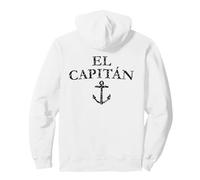 El Capitan (Nero Antico) Capitano Barca & Vela Felpa con Cappuccio