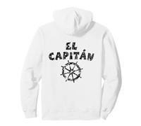 El Capitan Ruota (Nero Antico) Capitano Barca & Vela Felpa con Cappuccio