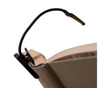 EL CARRITO DEL AHORRO - Lampada da Lettura con Morsetto LED Ricaricabile USB | Luce Libro per Leggere a Letto con Braccio Flessibile 360° | 3 Colori e Luminosità Regolabile