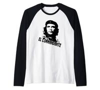 EL COMMANDANTE Che Guevara eroe della Rivoluzione Cubana Maglia con Maniche Raglan