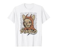 El Diablo Chihuahua Simpatico Piccolo Diavolo Vintage Cane Maglietta