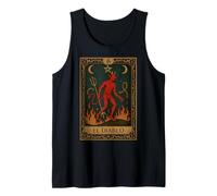 El Diablo Devil Tarocchi Gotico Occulto Retro Dark Academia Canotta