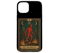 El Diablo Devil Tarocchi Gotico Occulto Retro Dark Academia Custodia per iPhone 15 Plus