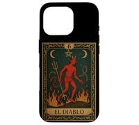 El Diablo Devil Tarocchi Gotico Occulto Retro Dark Academia Custodia per iPhone 16 Pro