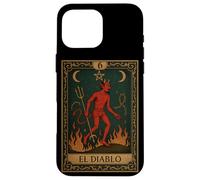 El Diablo Devil Tarocchi Gotico Occulto Retro Dark Academia Custodia per iPhone 16 Pro Max
