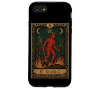 El Diablo Devil Tarocchi Gotico Occulto Retro Dark Academia Custodia per iPhone SE (2020) / 7/8