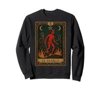 El Diablo Devil Tarocchi Gotico Occulto Retro Dark Academia Felpa