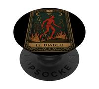 El Diablo Devil Tarocchi Gotico Occulto Retro Dark Academia PopSockets PopGrip Adesivo
