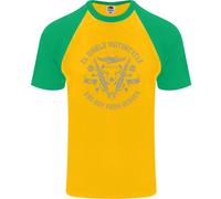 El Diablo Maglietta Baseball S/S Per Uomo Biker Moto