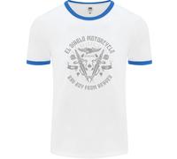 El diablo Moto Motociclista Uomo Ringer