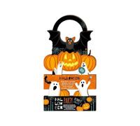 El divertido colgador de madera para pomo de puerta de Halloween añade un e