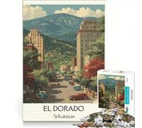 El Dorado Arkansas Puzzle da 1000 pezzi per adulti | Antistress Allena la mente e le mani Adatto come decorazione da scrivania 75x50cm