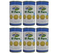 El Faro - Olive ripiene di acciughe 350 gr. Quantità svuotata - [Pack 6]