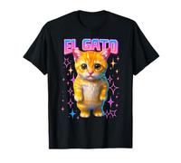 El Gato Meme Triste Gatto che piange Munchkin Kitty Meme Trendy Maglietta