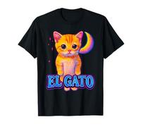 El Gato Meme Triste Gatto che piange Munchkin Kitty Meme Trendy Maglietta