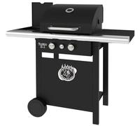 EL GAUCHO Barbecue a Gas con Pietra lavica e Due bruciatori con Funzione Forno e Un fornellone Laterale Tango 2+1