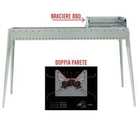 SPIEDO GRILL INOX EL GAUCHO COMBI 80+40