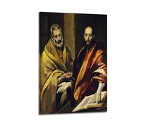 El Greco - Poster classico di San Pedro Y San Pablo, stampa artistica da parete, su tela, per camera da letto e soggiorno, 40 x 60 cm