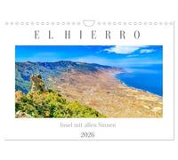 El Hierro - Insel mit allen Sinnen (Wandkalender 2026 DIN A4 quer), CALVENDO Monatskalender: Kanareninsel El Hierro als Paradies im Atlantischen Ozean am Rande Europas.