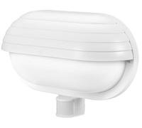 EL-HOME Lampada ML-10B7 con sensore di movimento 180° PIR, E27 - per esterni, applique, portalampada da giardino, portalampada - bianco