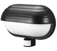 EL-HOME Lampada ML-10B7 con sensore di movimento 180° PIR, E27 - per esterni, applique, portalampada da giardino, portalampada - nero