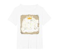 El Jefe da Uomo: Non accettare sostituti Crown Graphic Maglietta, Donna Plus-Size, Bianco, 1X