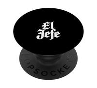 El Jefe Scritta medievale gotica con scritta divertente PopSockets PopGrip Adesivo