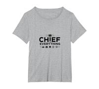 El Jefes Capo di Tutto - Umorismo della Leadership del Capo Maglietta, Donna Plus-Size, Grigio Melange, 1X